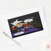 Die Übereinstimmung Rechteckiger Aufkleber (Umschlag)