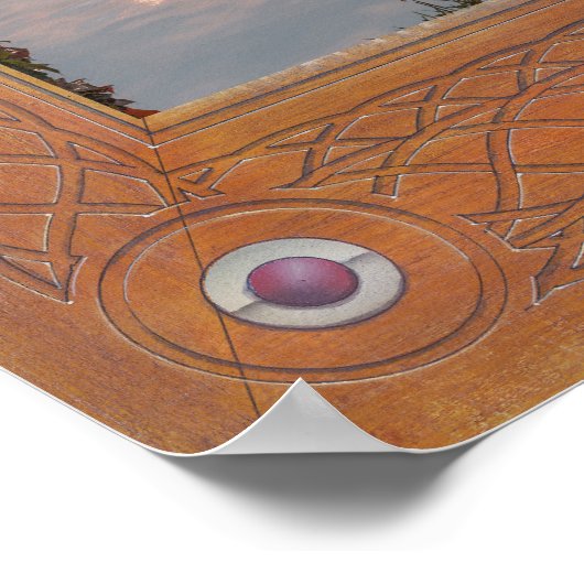 Die Überfahrt von Arthur nach Lundy, Insel Avalon Poster (Ecke)