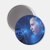Die Übergabe der Torch, John F. Kennedy Barack Oba Magnet (Vorderseite/Rückseite)