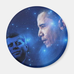 Die Übergabe der Torch, John F. Kennedy Barack Oba Magnet