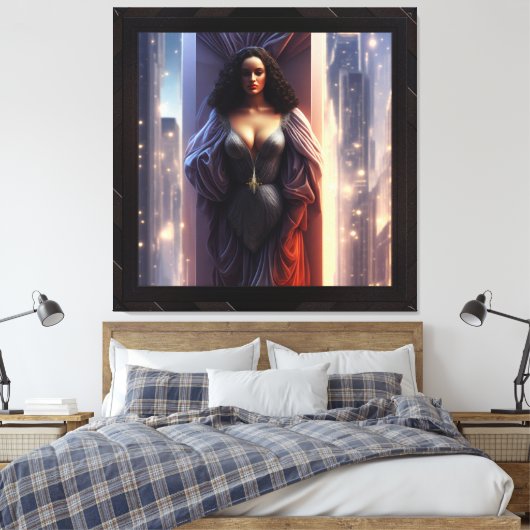 Die Übergabe einer Zeitspanne durch Xzendor7 Leinwanddruck (Insitu (Schlafzimmer))