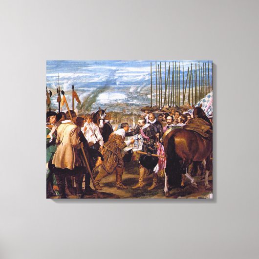 Die Übergabe von Breda, Kunst, Leinwanddruck (Vorderseite)