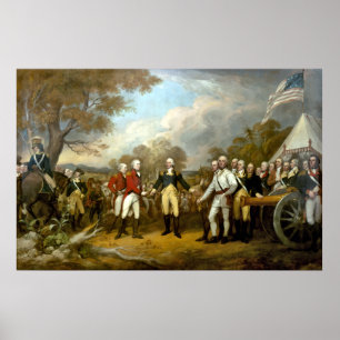 Die Übergabe von General Burgoyne Poster