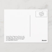 Die Übergabe wird hundertfach im Himmel zurückgeza Postkarte (Rückseite)