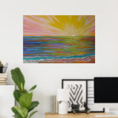 Die Überlegungen des Sonnenuntergangs Poster (Heimbüro)