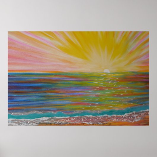 Die Überlegungen des Sonnenuntergangs Poster (Vorne)