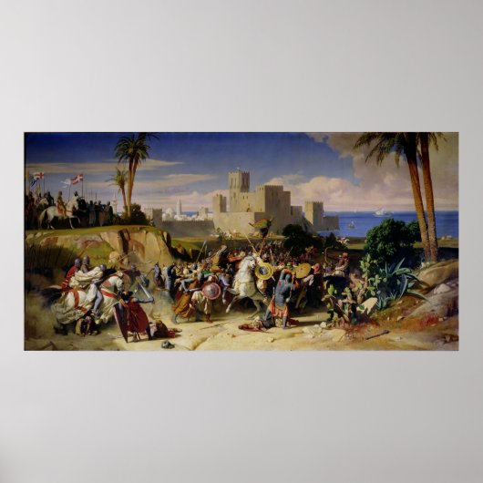 Die Übernahme Beiruts durch die Kreuzfahrer Poster (Vorne)
