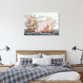 Die Übernahme des englischen Schiffes "The Java" Leinwanddruck (Insitu (Schlafzimmer))