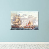 Die Übernahme des englischen Schiffes "The Java" Leinwanddruck (Insitu (Holzboden))