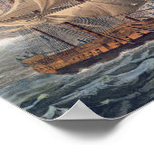 Die Übernahme des englischen Schiffes "The Java" Poster (Ecke)