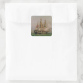 Die Übernahme des "Kent" Quadratischer Aufkleber (Tasche)