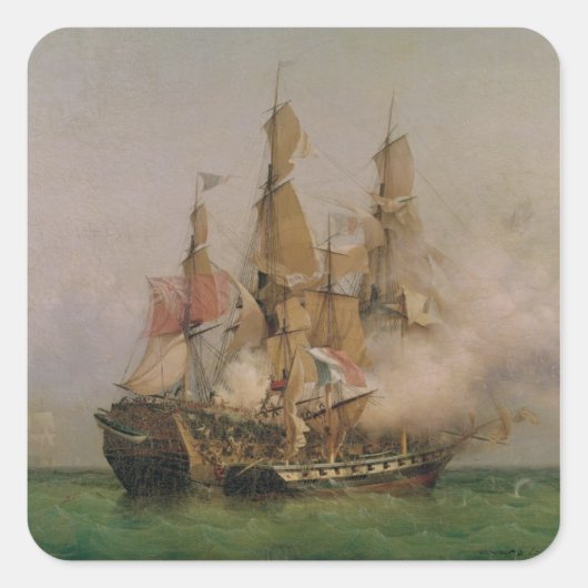Die Übernahme des "Kent" Quadratischer Aufkleber (Vorderseite)