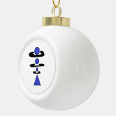 Die Überprüfung der Netzwerk-Ornament Keramik Kugel-Ornament (Rechts)