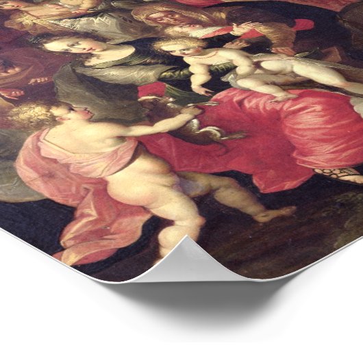 Die Überquerung des Roten Meeres Poster (Ecke)