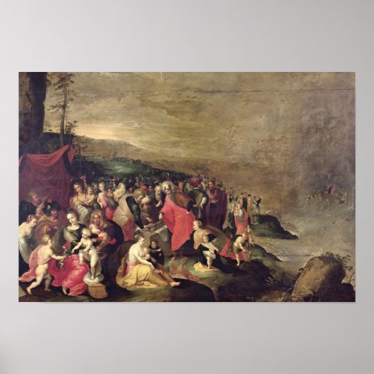 Die Überquerung des Roten Meeres Poster (Vorne)