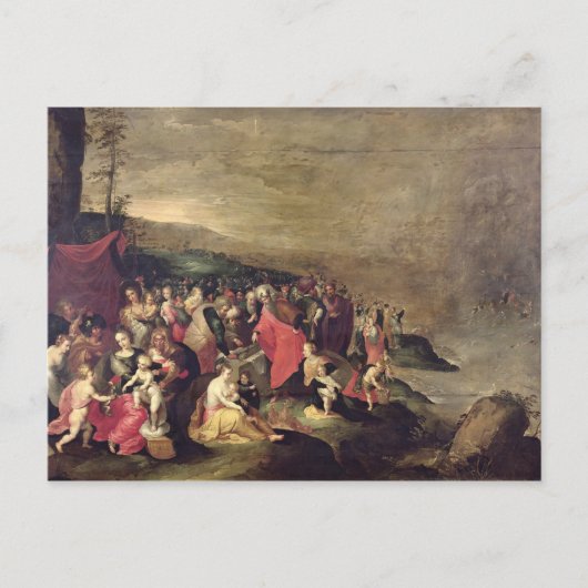 Die Überquerung des Roten Meeres Postkarte (Vorderseite)