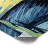 Die überraschende Kunst der Schwarzen Katze Poster (Ecke)