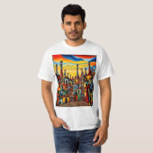 Die überraschten Gebäude T-Shirt (Vorne ganz)