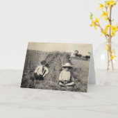 Die Überraschung der Großmutter Karte (Gelbe Blume)