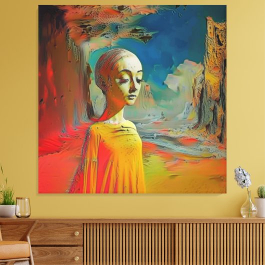 Die Überraschung Leinwanddruck (Insitu (Wohnzimmer))