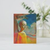 Die Überraschung Postkarte (Stehend Vorderseite)