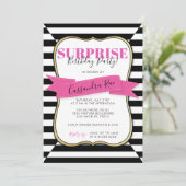 Die Überraschungs-Geburtstags-Party Einladung der (Stehend Vorderseite)