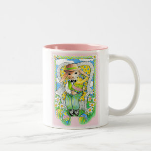 Die Überraschungs-Tasse Osterhasen Zweifarbige Tasse