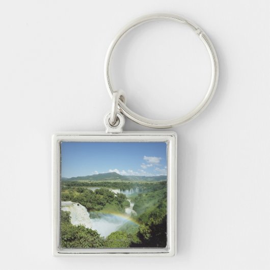 Die übersehenden landschaftlichen schlüsselanhänger (Vorne)