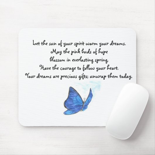 Die überzeugte Schmetterlings-Mausunterlage Mousepad (Mit Mouse)