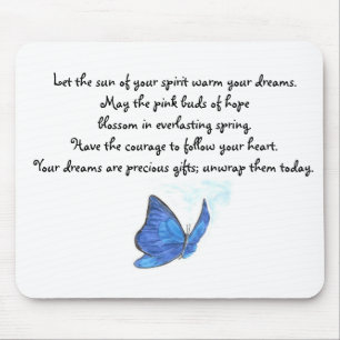 Die überzeugte Schmetterlings-Mausunterlage Mousepad