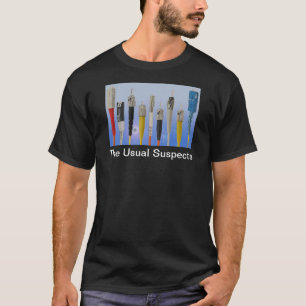 Die üblichen Verdächtigen (Glasfaser) T-Shirt