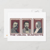 Die üblichen Verdächtigen Postkarten (Vorne/Hinten)