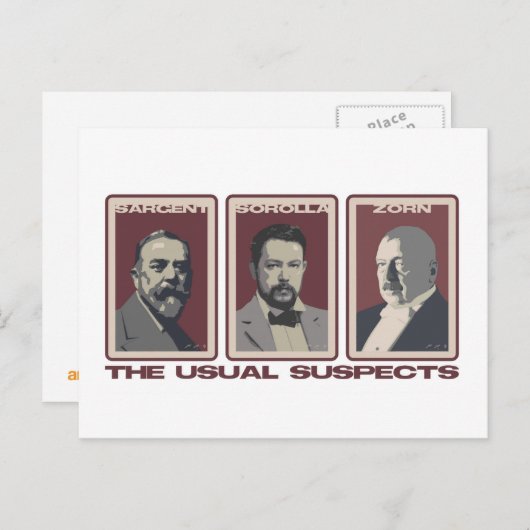 Die üblichen Verdächtigen Postkarten (Vorne/Hinten)