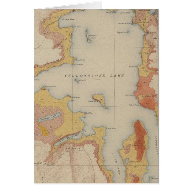 Die Ufer des Yellowstone Lake (Vorne)