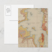 Die Ufer des Yellowstone Lake Postkarte (Vorne/Hinten)