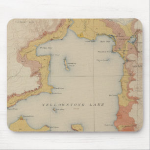 Die Ufer des Yellowstone-Sees Mousepad