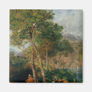 Die Ufer von See Lecco Magnet