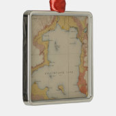 Die Ufer von Yellowstone See Silbernes Ornament (Rechts)