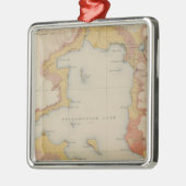 Die Ufer von Yellowstone See Silbernes Ornament (Links)