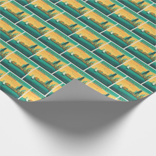Die Uferpromenade | Chicago, Illinois Geschenkpapier (Ecke)
