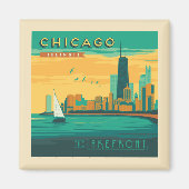 Die Uferpromenade | Chicago, Illinois Magnet (Vorne)