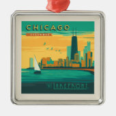Die Uferpromenade | Chicago, Illinois Ornament Aus Metall (Vorne)