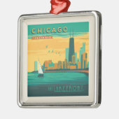 Die Uferpromenade | Chicago, Illinois Ornament Aus Metall (Links)