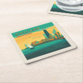 Die Uferpromenade | Chicago, Illinois Rechteckiger Pappuntersetzer (angewinkelt)