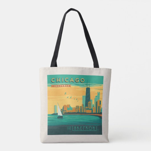 Die Uferpromenade | Chicago, Illinois Tasche (Rückseite)