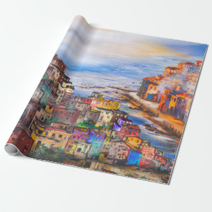 Die Uferpromenade Neapels, Servietten, Napoli, Sta Geschenkpapier