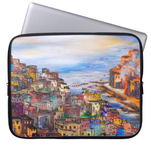 Die Uferpromenade Neapels, Servietten, Napoli, Sta Laptopschutzhülle