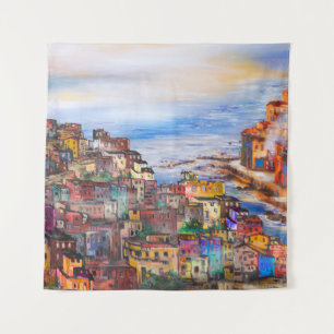 Die Uferpromenade Neapels, Servietten, Napoli, Sta Wandteppich