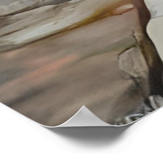 Die Uferstraße am Venedig-Platz Poster (Ecke)