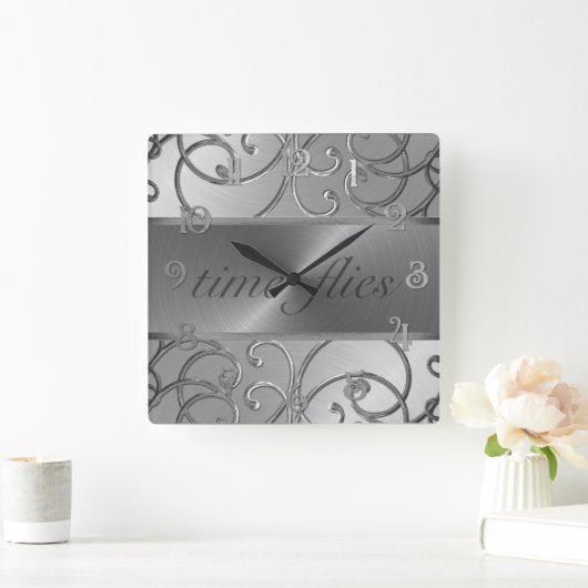 Die Uhr aller Silver Time Flock (Zuhause)